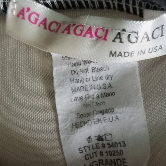 A'gaci Agaci Nude Black Lace Strapless Dress - Picture 5 of 5